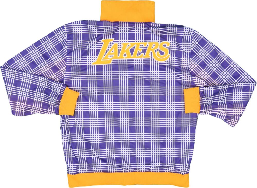 UNK Los Angeles LA Lakers NBA Reversible Spell Out Warm Up Workout Track Jacket